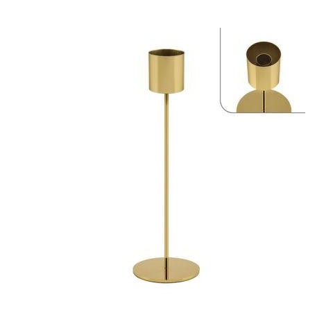 PORTACANDELE FERRO ORO H.32.5 D.5